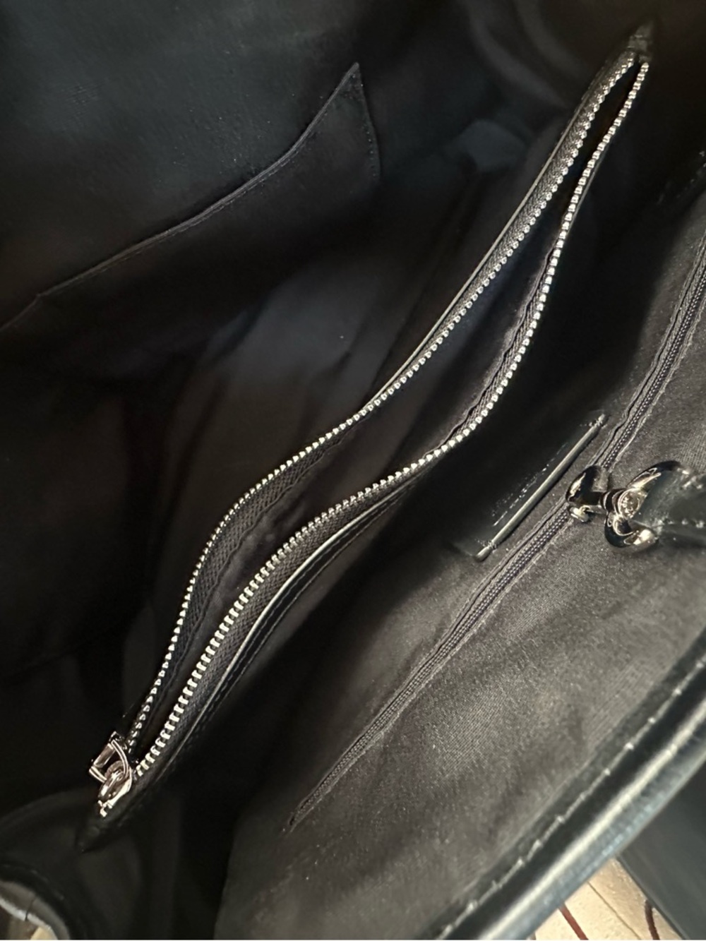 Coach Black Signature Canvas Tote - Picture 7 of 9